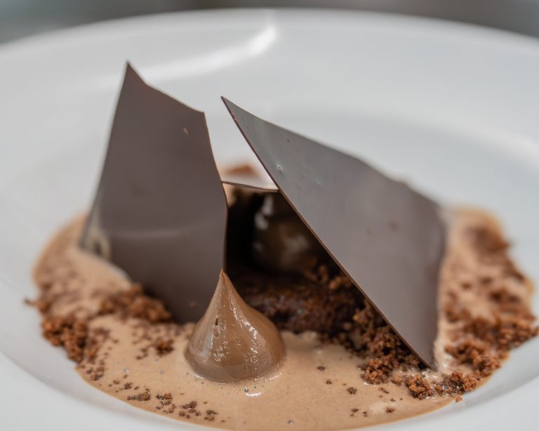 Dessert au chocolat du Château De La Pomarède